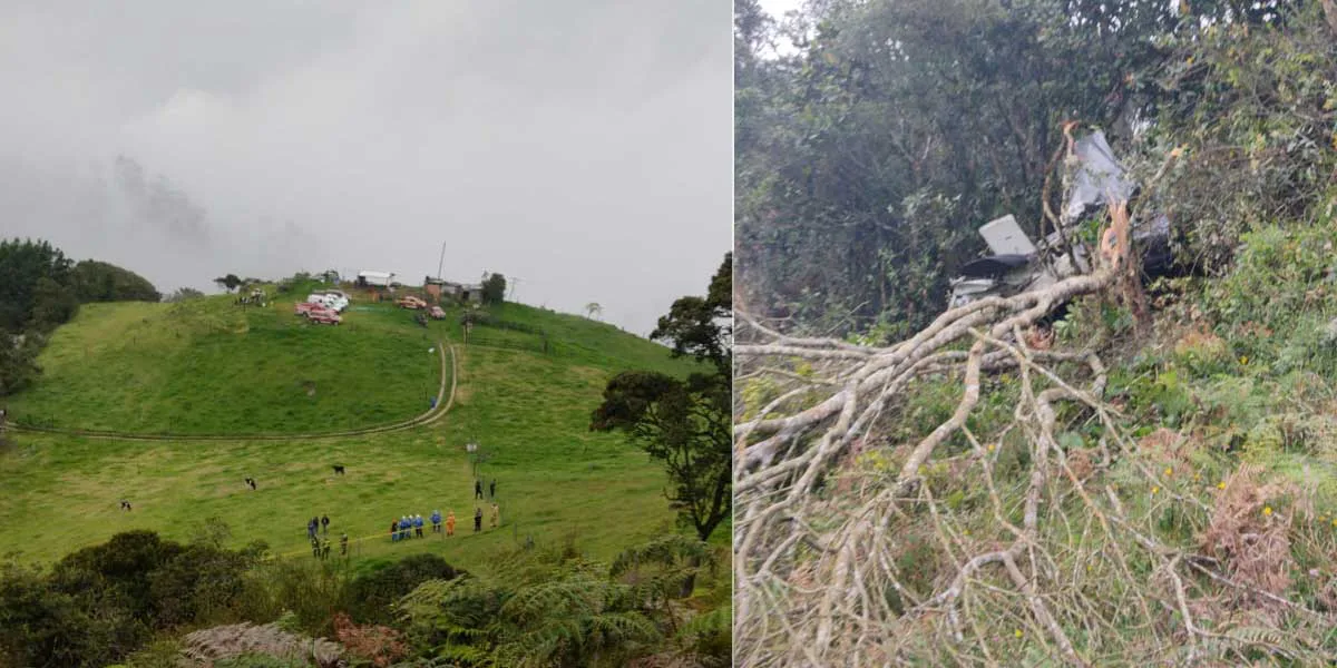 Accidente de avioneta reportada como desaparecida deja un muerto en Bojacá, Cundinamarca