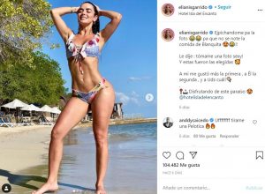 Elianis Garrido se dejó ver en bikini