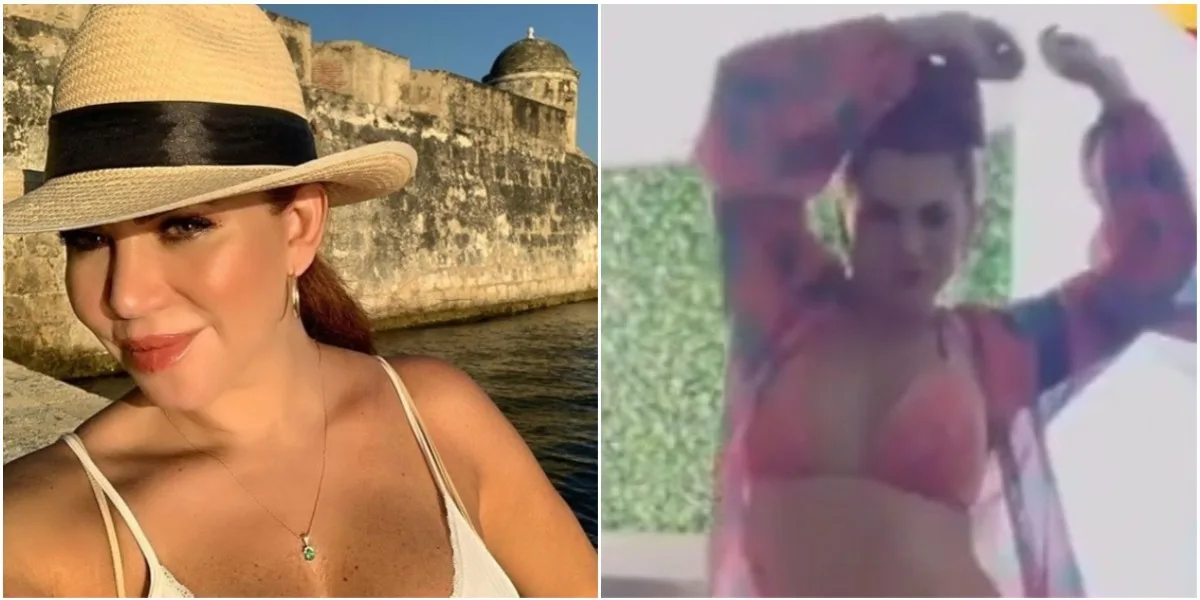 (Video) Lady Noriega bailó guaracha en bikini y ni por esas convenció