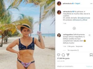 Críticas Adriana Lucía por su abdomen