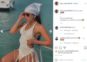 Las fotos en bikini de Luisa Castro que no le gustó a La Liendra