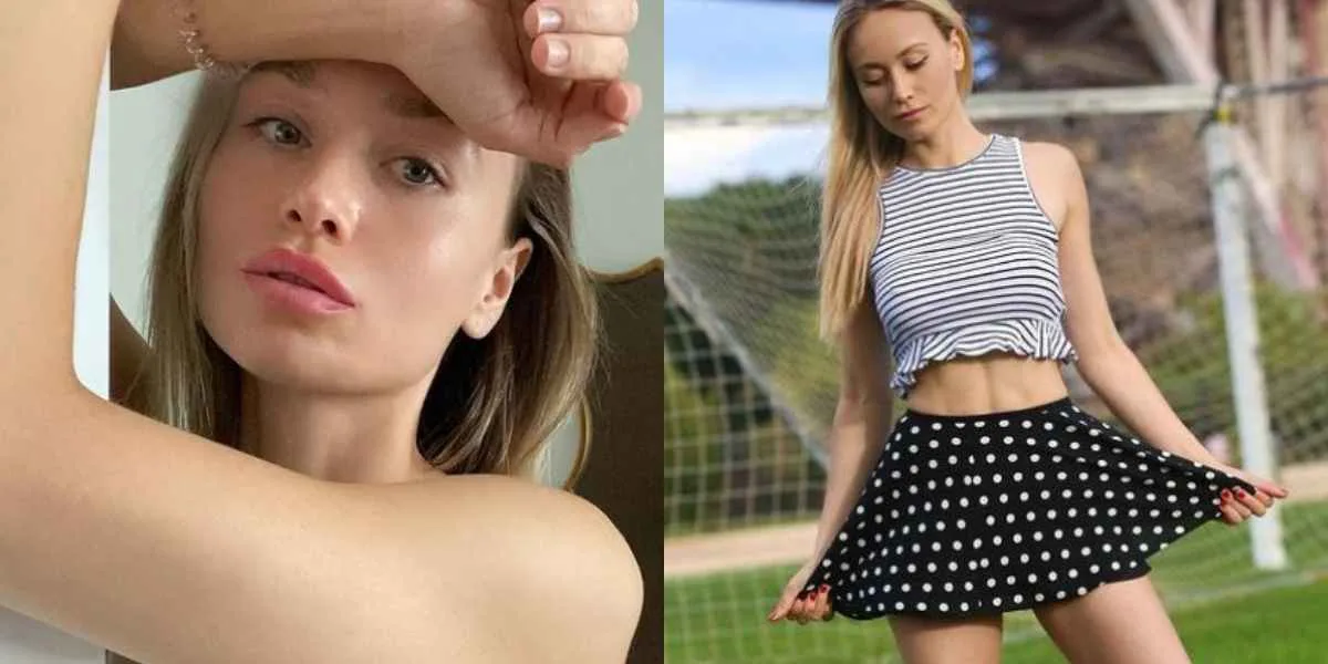 Modelo rusa de OnlyFans se levanta la falda en lugares públicos y sus fotos son virales
