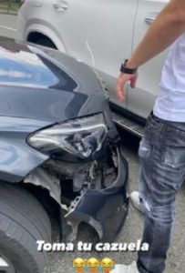 La Segura estrelló camioneta Mercedes Benz