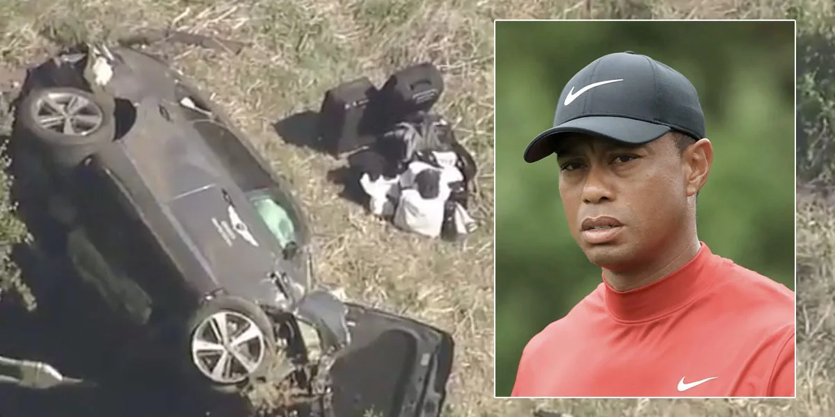 Así fue el accidente de tránsito en el que resultó herido Tiger Woods