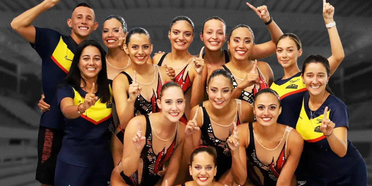 Colombia consiguió su primer oro en natación artística por equipos a nivel suramericano