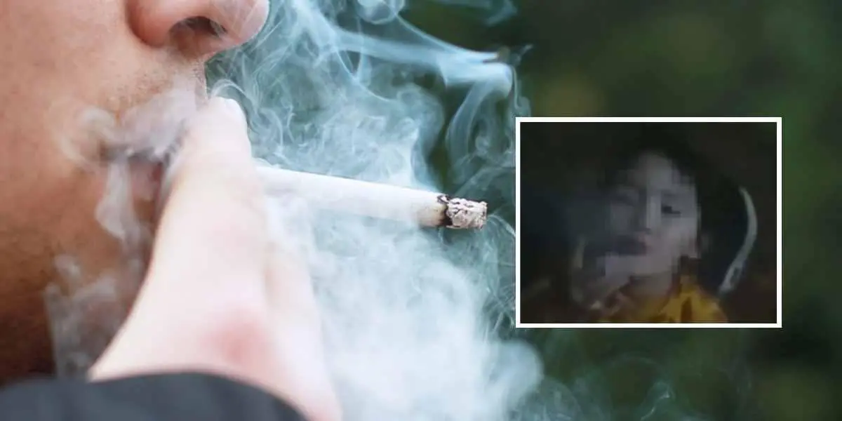 (Video) Madre obliga a fumar a su hija menor de edad y provoca indignación
