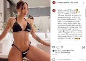 Luisa Fernanda W no tendría cuerpo que presume en redes cicatriz cesárea