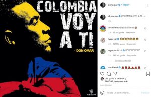 Don Omar rechaza protestas Colombia