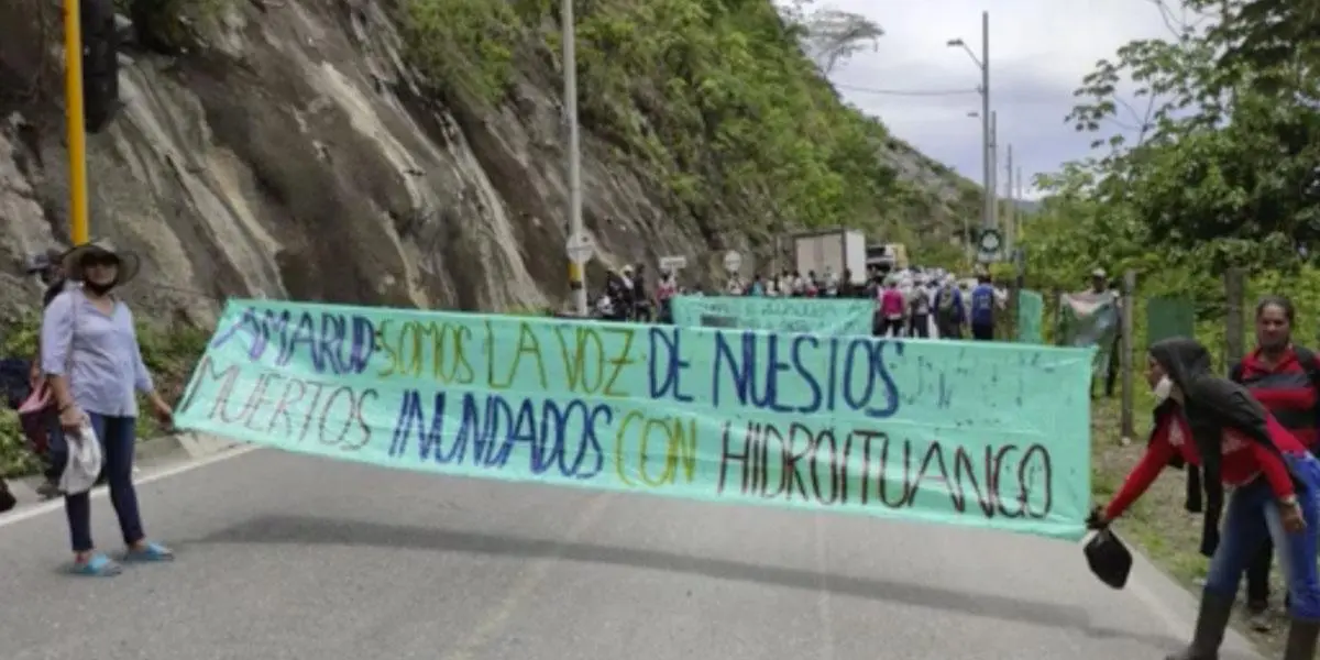 Campesinos del área de Hidroituando se unieron al paro nacional