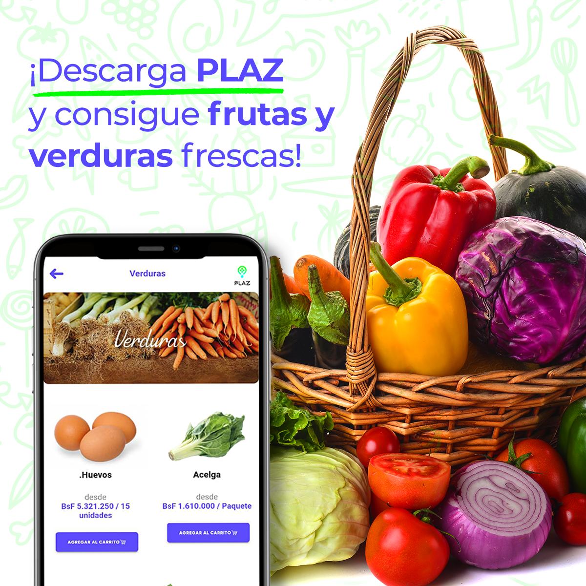 PLAZ, la App a domicilio donde encuentras los alimentos más frescos del mercado