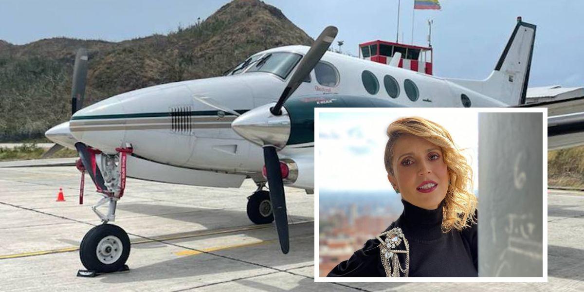 Alejandra Azcárate defiende a su esposo por avión con ...
