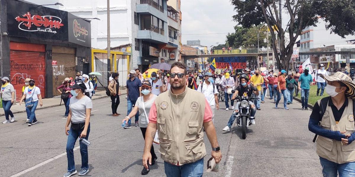 Varias movilizaciones se toman Cali en apoyo al paro nacional