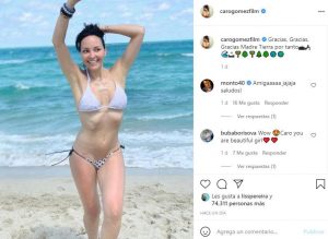 Carolina Gómez en bikini enamoró