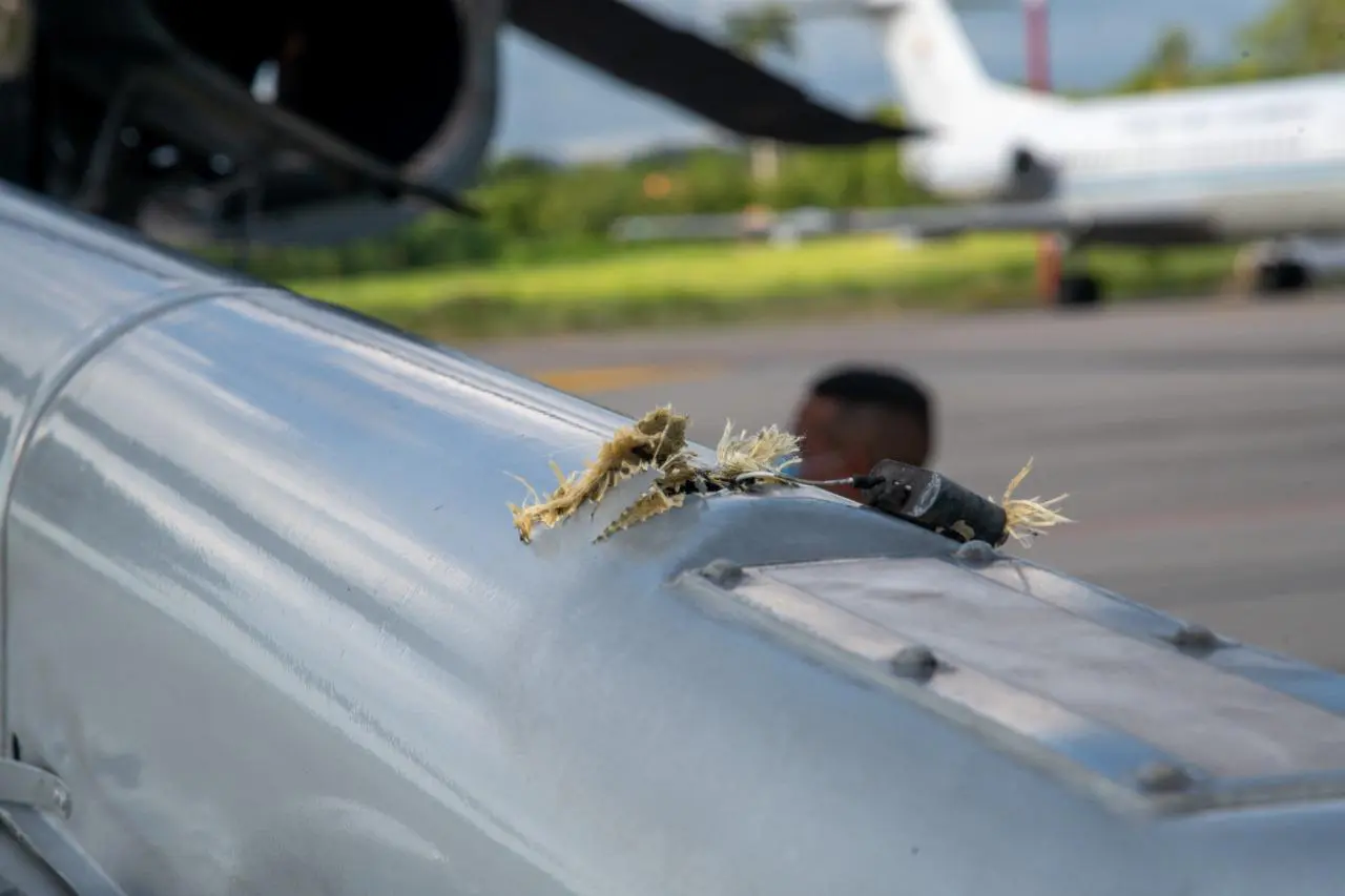 (Fotos) | Así quedó helicóptero del presidente Iván Duque tras ataque a tiros