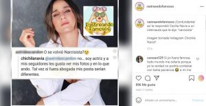Chichila Navia tildada de narcisista, la actriz se defendió