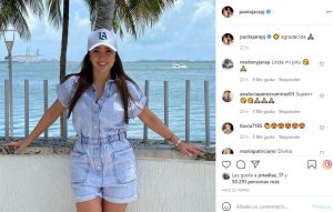 Paola Jara feliz con Jessi Uribe en Miami