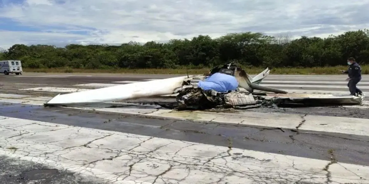 Accidente de aeronave de la Policía deja un muerto y un herido en Mariquita, Tolima