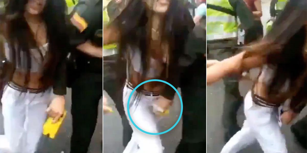 Video) Policía agredió a una mujer con un taser en sus partes íntimas  durante desalojo - Noticentro 1 CM&
