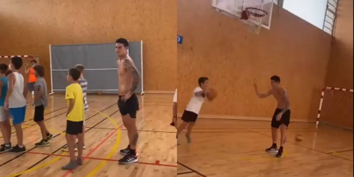 Pequeño jugador de baloncesto terminó dándole una lección a James Rodríguez