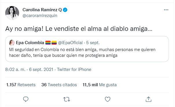 Carolina Ramírez a Epa Colombia