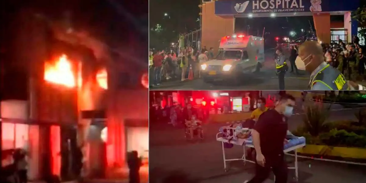 Alerta roja hospitalaria en Meta tras incendio en Hospital Departamental de Villavicencio
