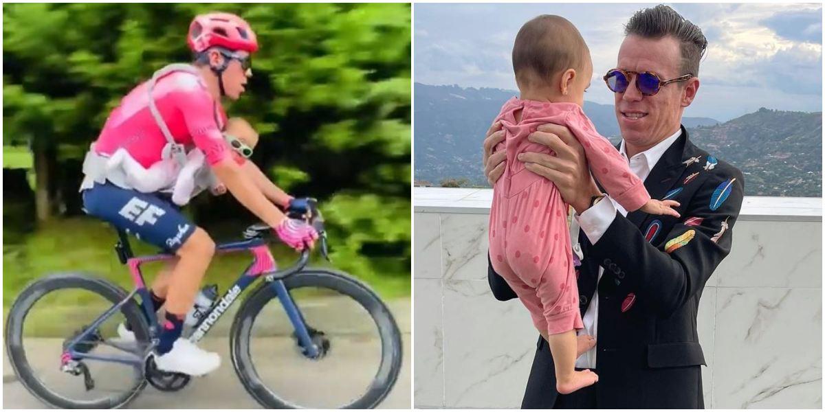 Rigoberto Urán video montando bicicleta hija Carlota recibió críticas