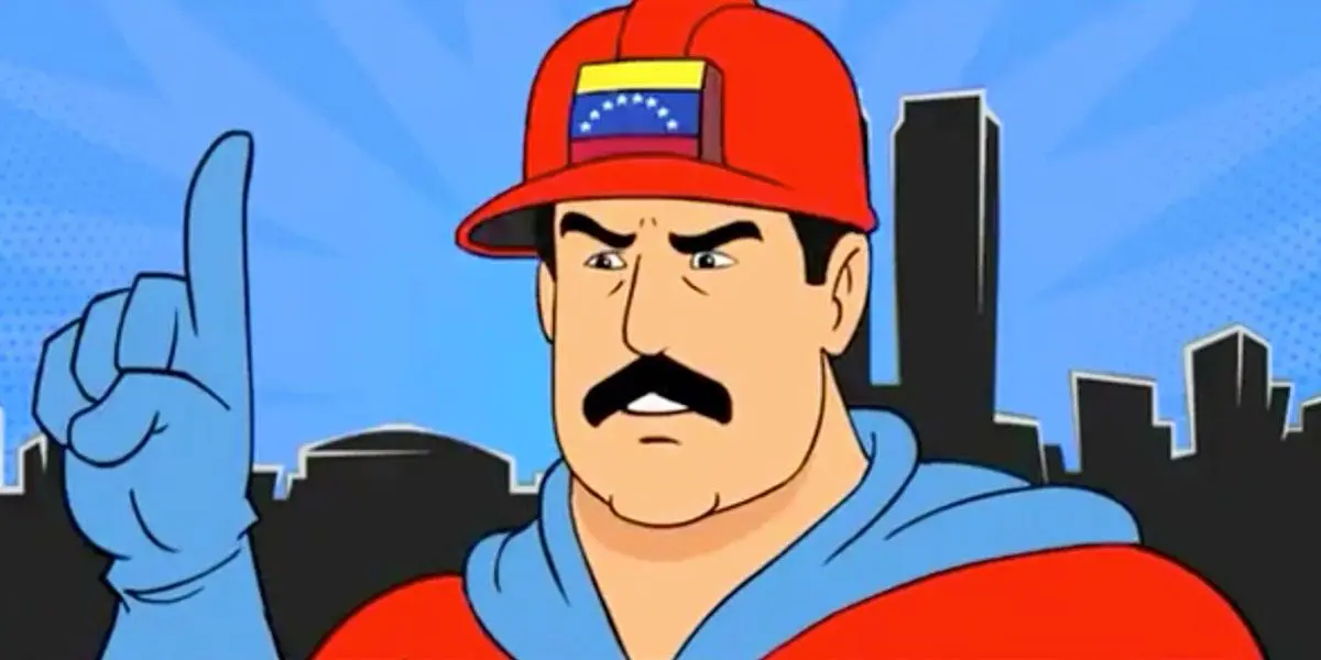 (Video) “Superbigote”: la polémica caricatura que presenta a Nicolás Maduro como un superhéroe