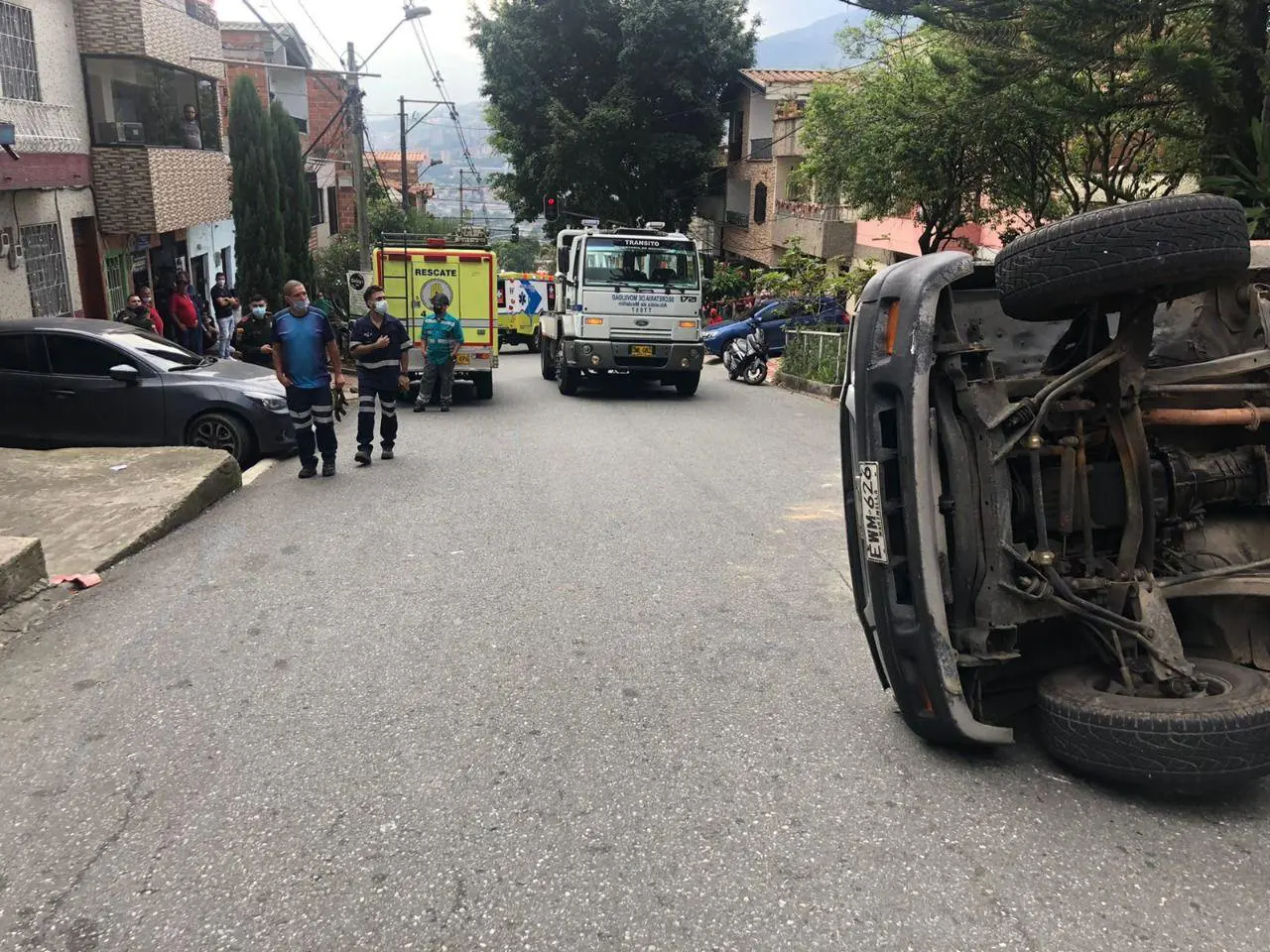 Grave accidente de tránsito deja una mujer muerta en Medellín