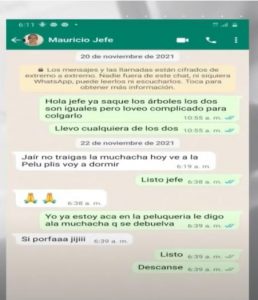 chat conductor mauricio leal jair whatsapp