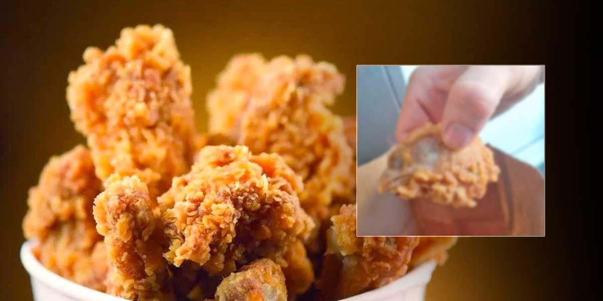 Foto: cliente encuentra cabeza de pollo entera en su pedido de alitas -  Noticentro 1 CM&