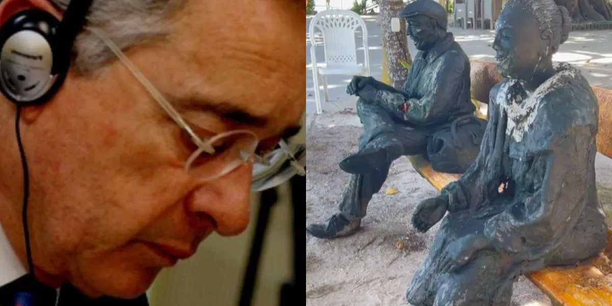 Preocupación por grabación en donde Álvaro Uribe habla con dos estatuas