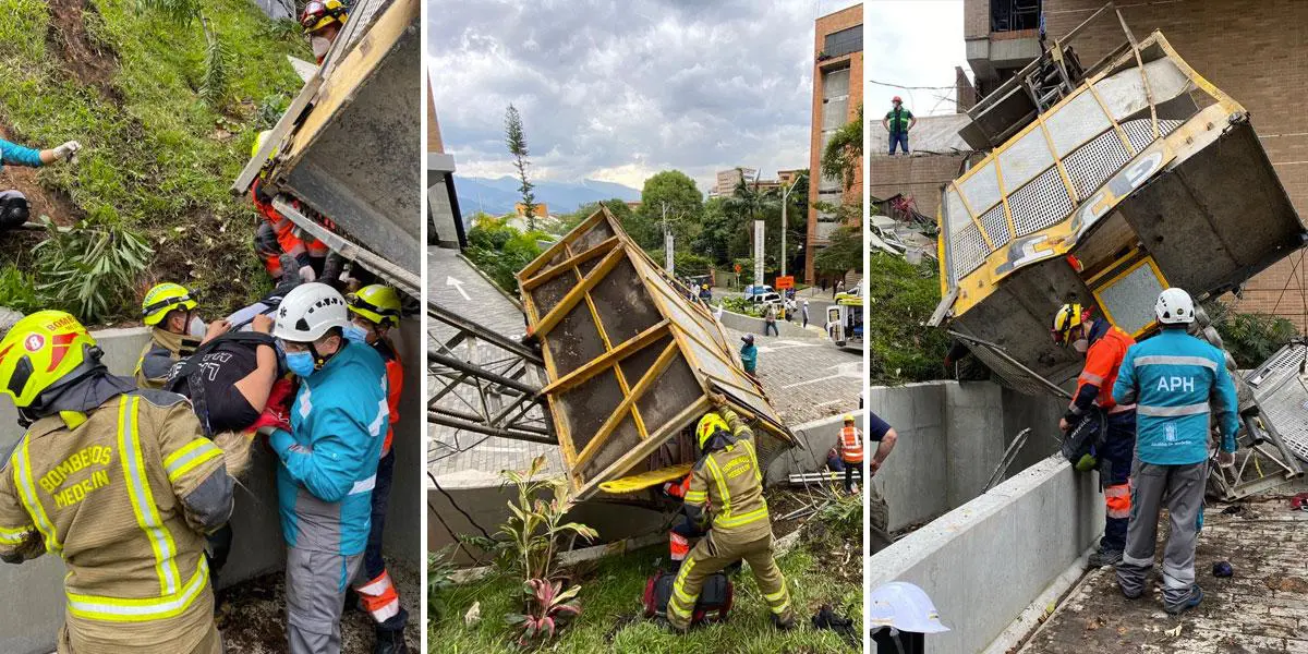 Un muerto deja trágico accidente con ascensor industrial en El Poblado, Medellín