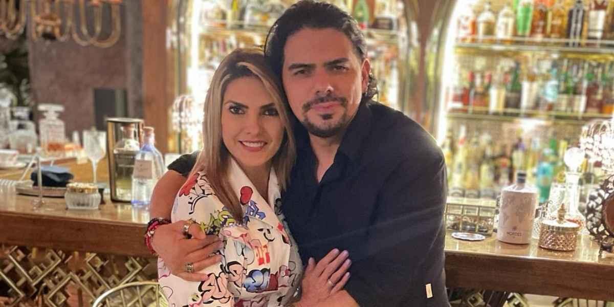 Ana Karina Soto con su esposo