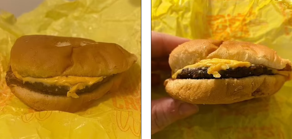 (Foto) Mujer abrió hamburguesa olvidada hacía 4 años y decide dejar de comer comida rápida