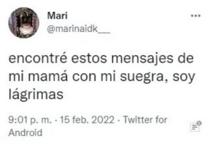 conversación entre suegra y mamá