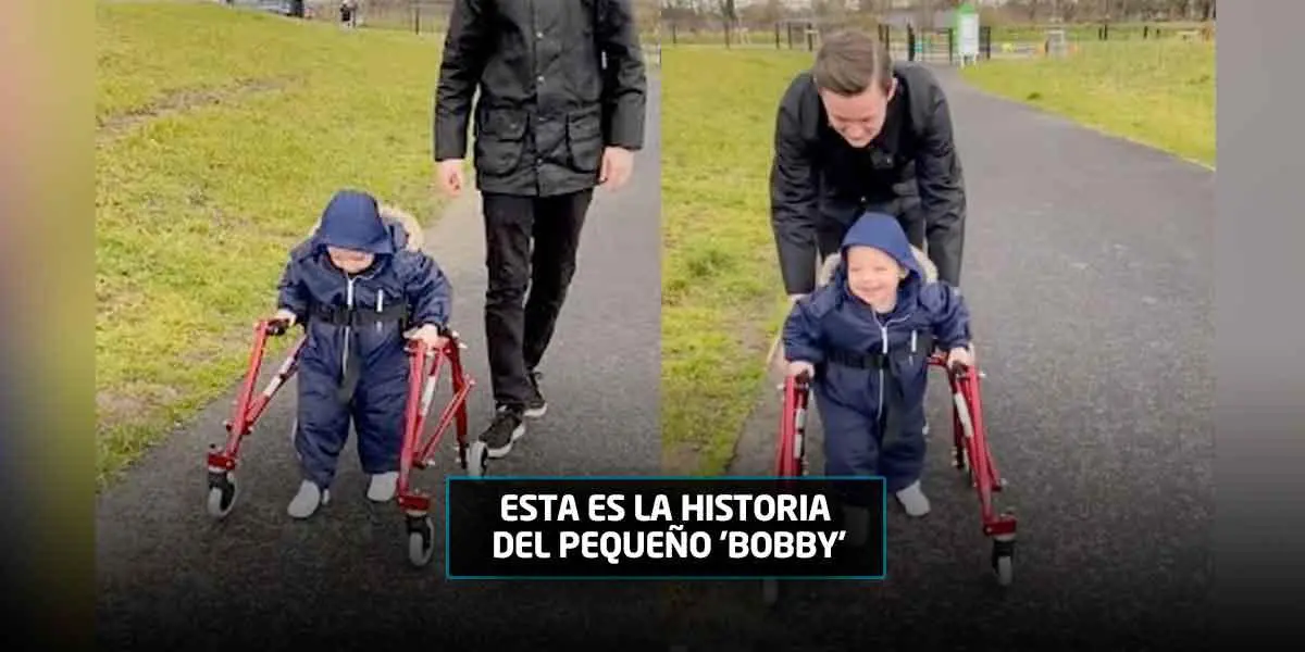 (Vídeo) La emoción de un niño de dos años con parálisis cerebral que pudo caminar por primera vez