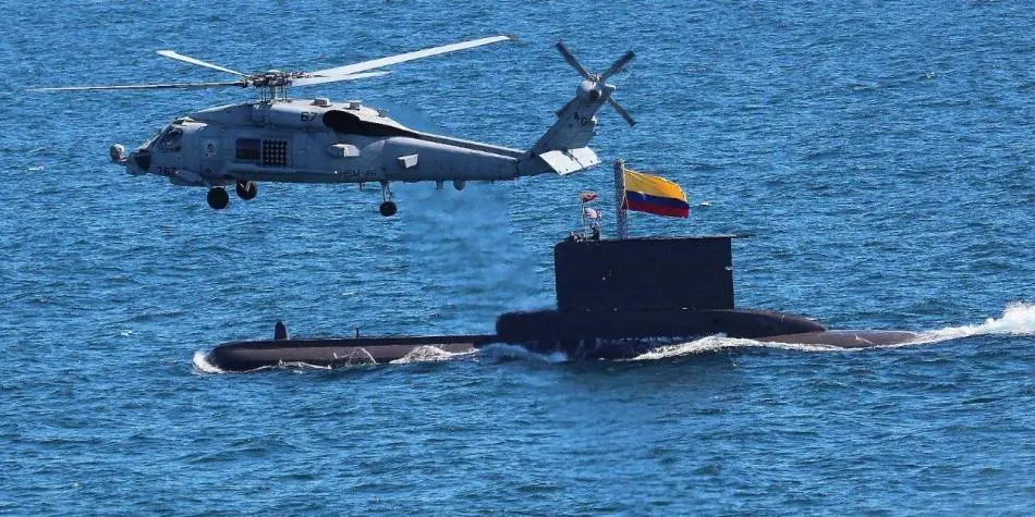 Colombia y EE.UU. ejecutaron ejercicios militares con un submarino nuclear en el mar Caribe