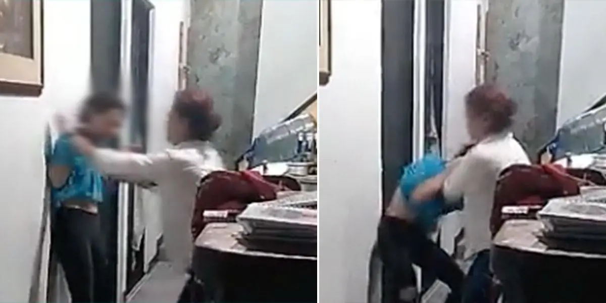 (Video) Abuela golpea a su nieta porque habría denunciado que su papá la “tocaba”