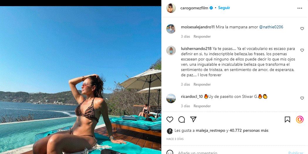 Carolina Gomez en bikini