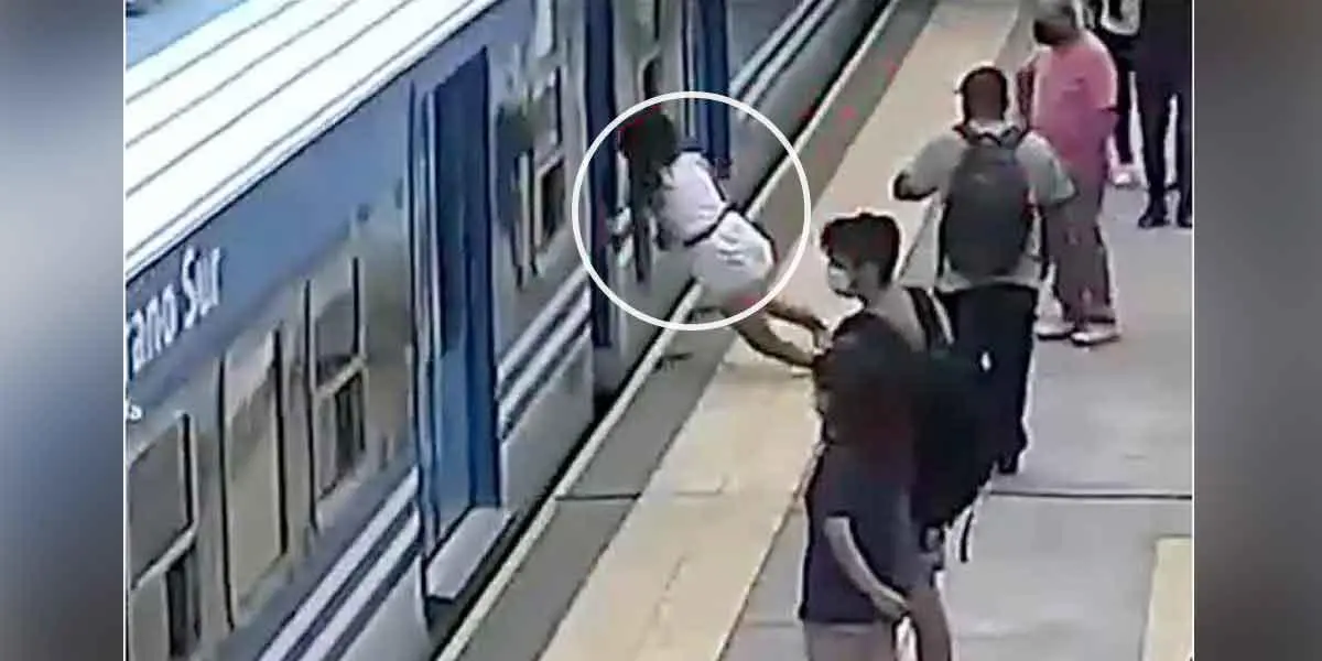 Impactante milagro: Mujer sobrevivió cuando cayó bajo un tren tras desmayarse por una hipotensión