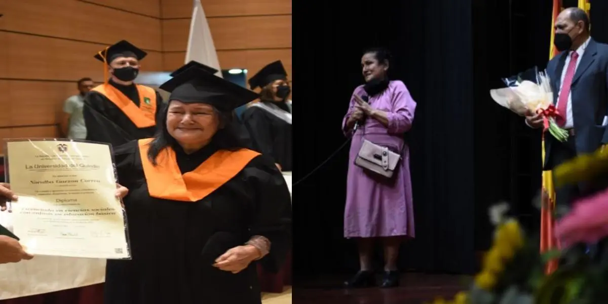 Mujer se graduó de profesional a los 77 años