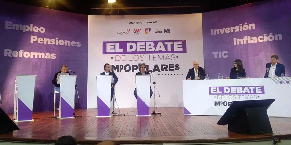 Debate Canal 1: Rodolfo Hernández, Sergio Fajardo y Federico Gutiérrez responden a temas impopulares