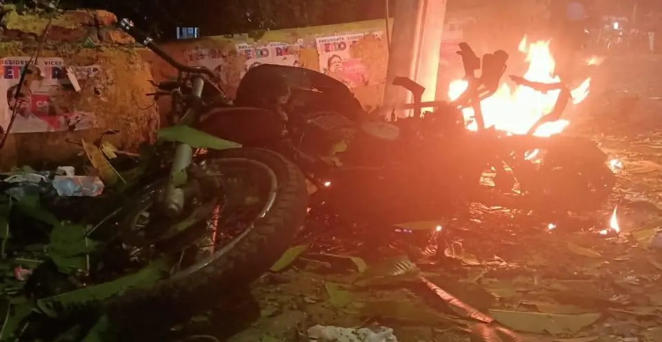 Motocicleta bomba en Caloto, Cauca: varias viviendas resultaron afectadas