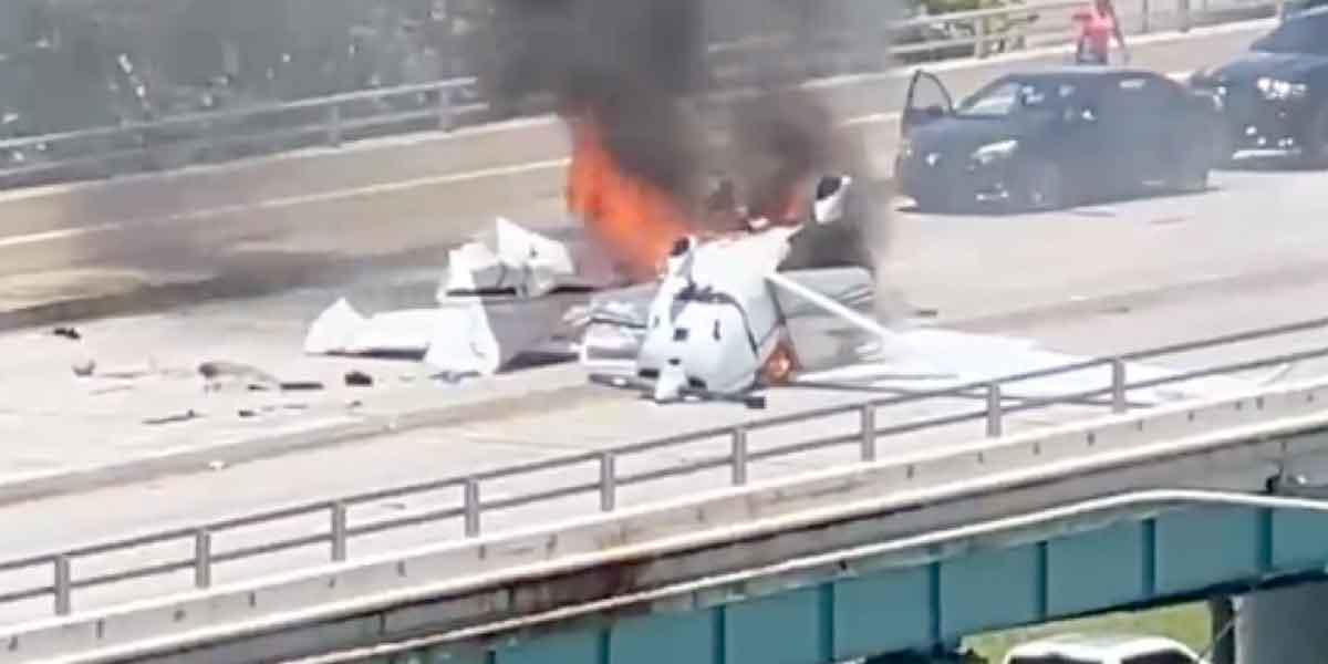 Avioneta cae en puente de Miami: hay varios heridos - Canal 1