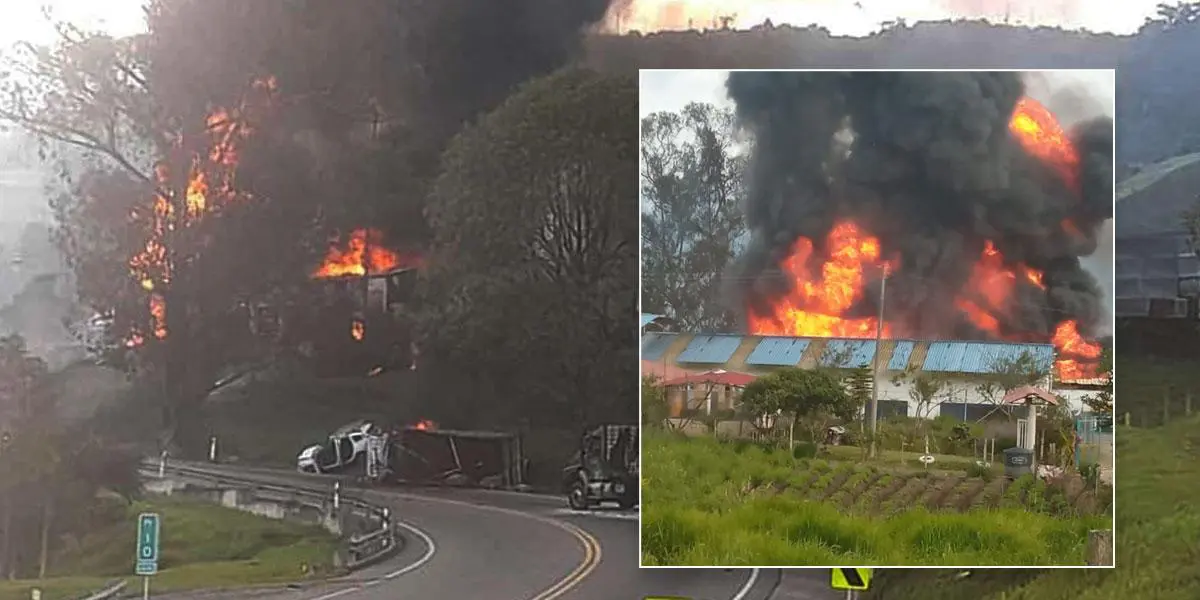 Fuerte explosión de fábricas en Chipaque, Cundinamarca deja varias personas heridas