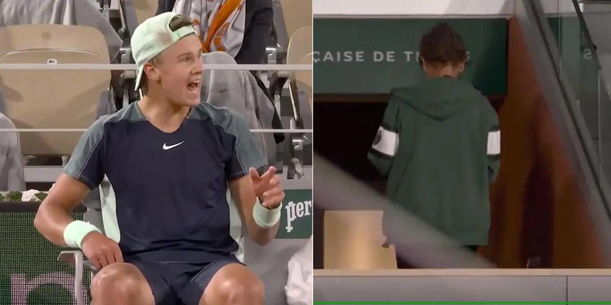 Video | A los gritos, el tenista Holger Rune echó a su mamá del estadio