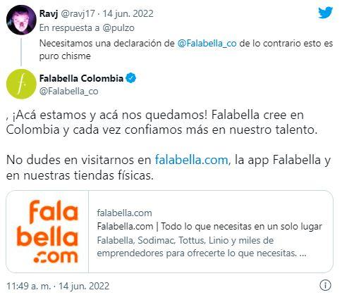 respuesta de Falabella