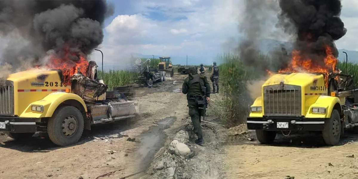 Incendian tractomula de trabajadores agrícolas en el norte del Cauca