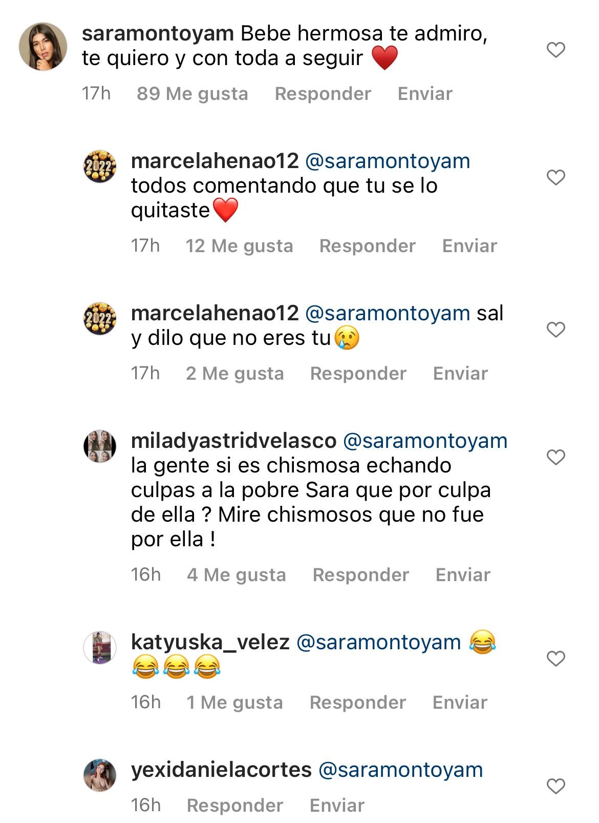 comentario de Sara Montoya a Carmen Villalobos