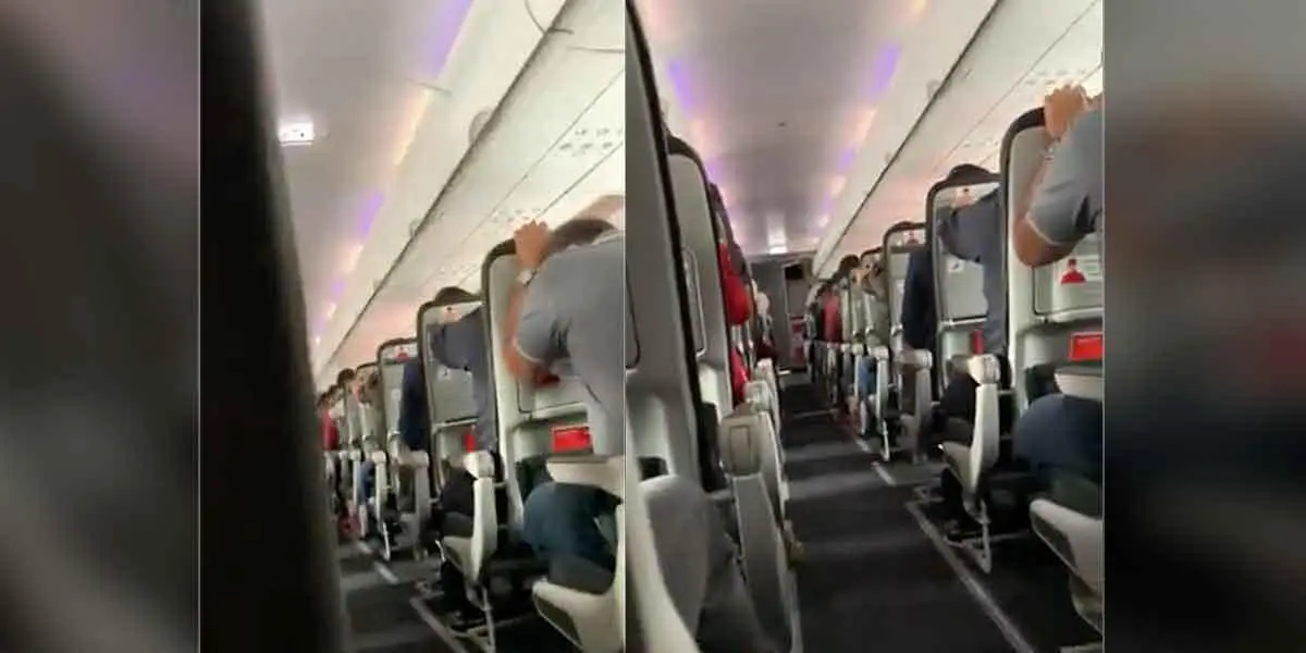 Video: Pasajeros de avión de Avianca graban aterrizaje de emergencia
